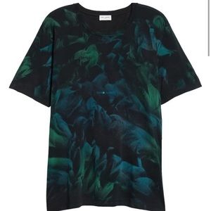 Saint Laurent Mens Archive Logo Tye Dye Tshirt